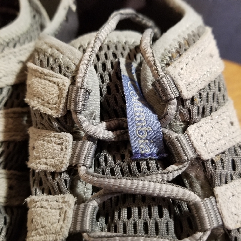 Columbia Omni Grip Techlite Suede Mesh Hiking Outdoor Shoes Sz 8.5 Gray - Picture 5 of 12